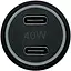 Автомобільний зарядний пристрій XON UniLink Type-C 40W 2 x PD20 Black (5060948063463) - мініатюра 2