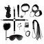 Набор Art of Sex - Spikes BDSM Set Leather, 10 предметов, натуральная кожа, Черный - миниатюра 1