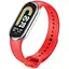 Силиконовый ремешок для Xiaomi Mi Band 8/9/10 Красный / Dark Red - миниатюра 1