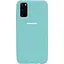 Чехол Silicone Cover Full Protective Samsung Galaxy S20 turquoise - миниатюра 1