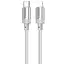 Дата кабель Borofone BX108 Start silicone Type-C to Lightning 27W (1m) Gray - мініатюра 1