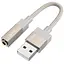 Перехідник Hoco UPA32D Clever USB to 3.5mm Gold - мініатюра 3