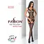Бодистокинг Passion BS066 комбинезон имитация чулок и пояса S/M/L black - миниатюра 7