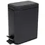 Мусорное ведро Zerix Sansa-TC0105 Black с плавным закрытием прямоугольное 5 л черный (ZX5894)  - миниатюра 1