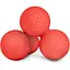 Силиконовый массажный двойной мяч Hop-Sport HS-S063DMB 63 мм красный - миниатюра 3