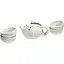 Набор чайный Белый Сиши 200 мл + 4 пиала 40 мл - миниатюра 2