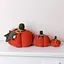 Декоративний текстильний виріб Прованс Pumpkin помаранчевий 15 см (40268) - мініатюра 3