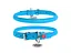 Ошейник для животных WAUDOG Glamour с QR паспортом, круглый, M голубой (35062) - миниатюра 1
