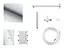 Душева система Corsan Ango 25 хром з виливом та термостатом + BOX прихованого монтажу ZA25TCHW, Хром - мініатюра 5