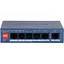 Коммутатор Dahua PoE DH-CS4006-4ET2GT-36 4x10/100 PoE 2хRJ45 Uplink 115х85х195 мм Black - миниатюра 1