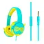 Наушники Celebrat детские проводные A25 3.5 мм складные голубо-желтые - миниатюра 3