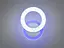 Світлодіодний світильник з кольоровою підсвіткою, 22W, білий - мініатюра 3