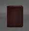 Кожаная обложка для водительского удостоверения, ID и пластиковых карт 2.1 бордовая - миниатюра 1