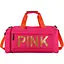 Спортивна сумка FG240502011A, 50×23×20 см 2 відділення, зовнішня кишеня, блискавка, малинова - мініатюра 1