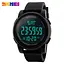 Чоловічий наручний годинник 1257BK All Black Skmei acs0030827 - мініатюра 2