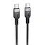 Дата кабель Hoco X109 Energy silicone Type-C to Type-C 60W (2 м) Black - миниатюра 1