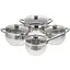Універсальний набір каструль з кришками Bohmann BH-0508 4 каструлі з нержавіючої сталі - мініатюра 1