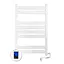 Электрический полотенцесушитель Navin Largo 500x800 Sensor правосторонний с таймером, белый бархат 12-844053-5080, Белый матовый, Правое, Электронный - миниатюра 4