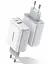 Адаптер питания для телефона Ugreen CD170 White USB+USB Type-C Wall Charger 36W 3A - миниатюра 2