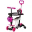 Детский самокат 5 в 1 Best Scooter розовый - миниатюра 1