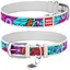 Нашийник для собак Waudog Design шкіряний з QR паспортом, малюнок Літо, M, Ш 20 мм, Дов 30-39 см - мініатюра 1