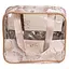 Набір косметичок Yiwu HP-16-1KBE 22х11х18 / 17х10х11 см водонепроникні 2 шт. бежеві/прозорі  - мініатюра 4