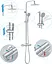 Термостатична душова лійка Ulytid 38℃ хромована душова система для ванної кімнати - мініатюра 3
