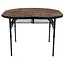 Стіл Bo-Camp Woodbine овальний 100x70 см коричневий/чорний(DAS302783) - мініатюра 2
