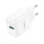 МЗП Hoco C140A Smart QC3.0 18W (1USB-A) White - мініатюра 3