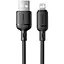 Кабель Baseus Silky Series Fast Charging Cable USB to iP 2.4A 1 м Чорний - мініатюра 1