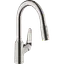 Смеситель для кухни Hansgrohe M42-H180 с выдвижным изливом Stainless Steel Finish 71801800 Нержавеющая сталь - миниатюра 1