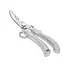 Кухонные ножницы секатор для птицы и рыбы с фиксатором и кольцом для пальца, Kitchen Master Серебристый 87437 - миниатюра 10