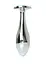 Анальная пробка Jewellery Silver Plug Clear L 10.5 см (голубой) - миниатюра 6