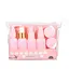 Дорожній набір із 7 флаконів для косметики WH Travel Bottles Set, Рожевий - мініатюра 1