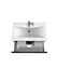 Тумба Мойдодир Rome 80-U с умывальником Debut 80 на подвесная/напольная Графит - миниатюра 7