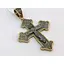 Срібний хрест Харківська ювелірна фабрика Розп'яття Христа з позолотою. 3522-ЗЧФ - мініатюра 2