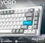 Клавиатура игровая механическая GamePro MK-266-WH Asgard Yord Keychron Super Red Switch Bluetooth 5.2/2.4 ГГц/USB White - миниатюра 4