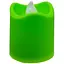 Декоративная свеча LED с пламенем Bambi 12-67C(Green) 4 см, зеленая - миниатюра 1