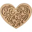 Заготовка Rosa Talent Серця 2 ДВП 10х8 см - мініатюра 1