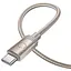 Дата кабель Hoco X117 Star Type-C to Type-C 60W (1m) Gold - мініатюра 3