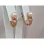 Золотые серьги с бриллиантами и жемчугом. EP17085К - миниатюра 2