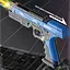 Водяний пістолет DK Water Gun 66-35 Transparent/Blue [138757] - мініатюра 3