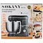 Стационарный миксер тестомес Sokany SK-275 с металлической чашей планетарное вращение 8л 1800Вт Черный - миниатюра 5