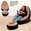 Крісло надувне Intex AirSofa велюрове з пуфиком для дому та саду - мініатюра 5