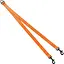 Повідець-спарка для собак рефлекторний Barksi Active (ширина 16 мм, довжина 80 см) помаранчевий - мініатюра 2