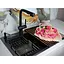 Чорна кухонна мийка Nett NВ-5245 45 см накладна з нержавійки - мініатюра 6
