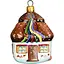 Елочное украшение Різдвяні історії Зимний домик стекло (4820001134377) - миниатюра 1
