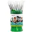 Синтетика кругла №8 тубус 40 шт зелена ручка пензель Rosa Kids - мініатюра 1