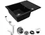 Кухонная мойка гранитная Rea North black ZLE-00124, Черный - миниатюра 6