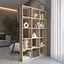 Книжная полка стеллаж Vays M-2 Дуб Сонома на 15 ячеек ЛДСП 108x29x178 см для дома офиса детской или гостиной - миниатюра 1